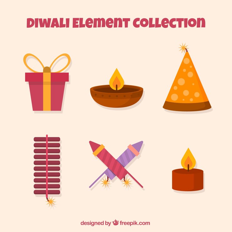 मुफ़्त वेक्टर क्रिएटिव दिवाली तत्व