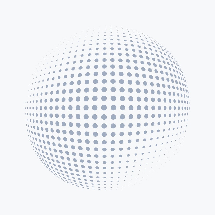 Free Vector creative dotted pattern globe background in halftone style