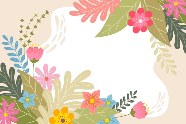 Free vector creative drawn spring background