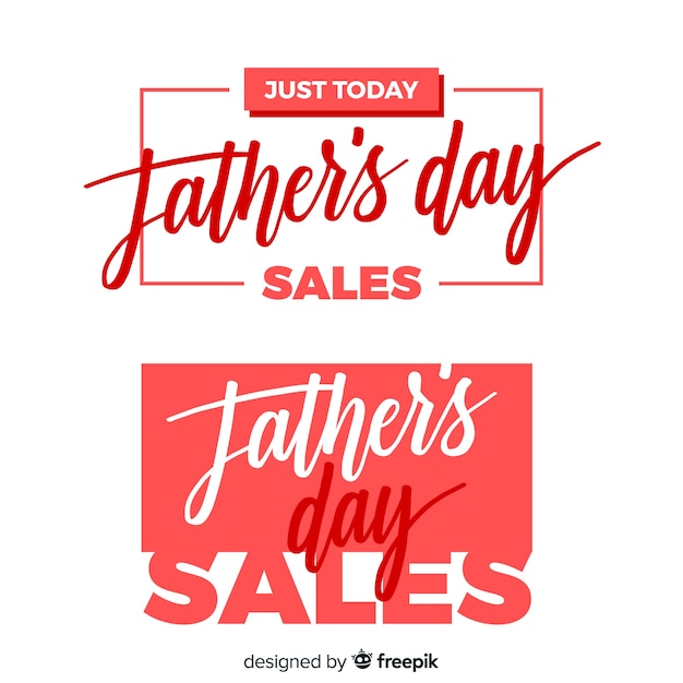 Free vector creative fathers day banners