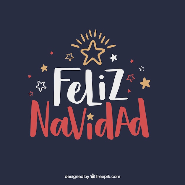 창조적 인 feliz navidad 글자 배경