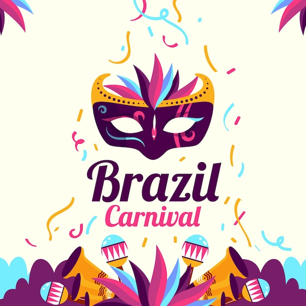 Carnevale brasiliano piatto creativo