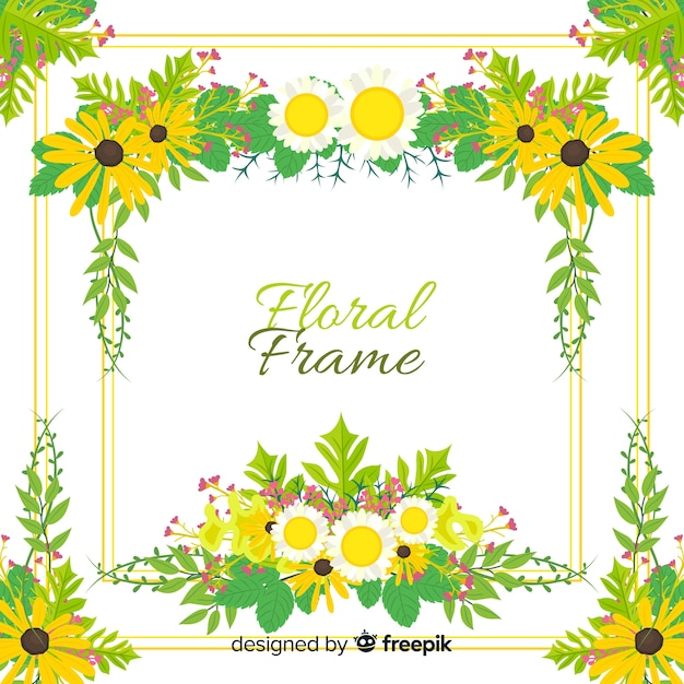 Creative floral frame