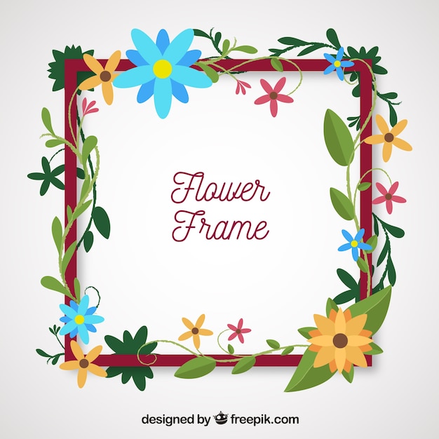 Creative flower frame