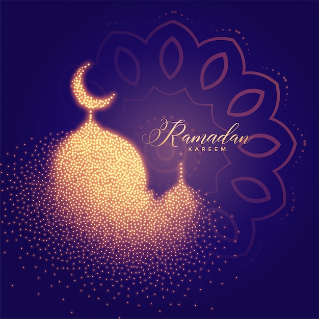 Free vector creative glowing mosque