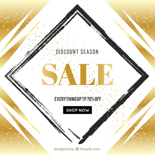 Creative golden sale background