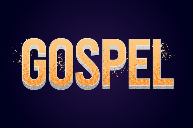 Creative gospel word concept