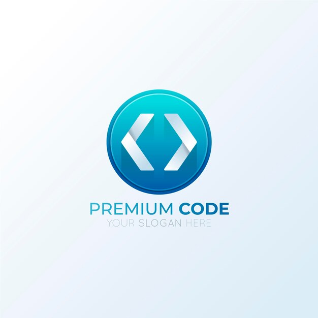 Creative gradient code logo
