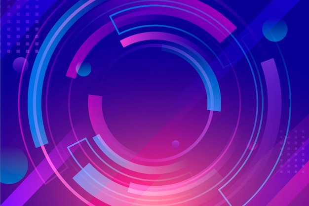 Creative gradient futuristic background