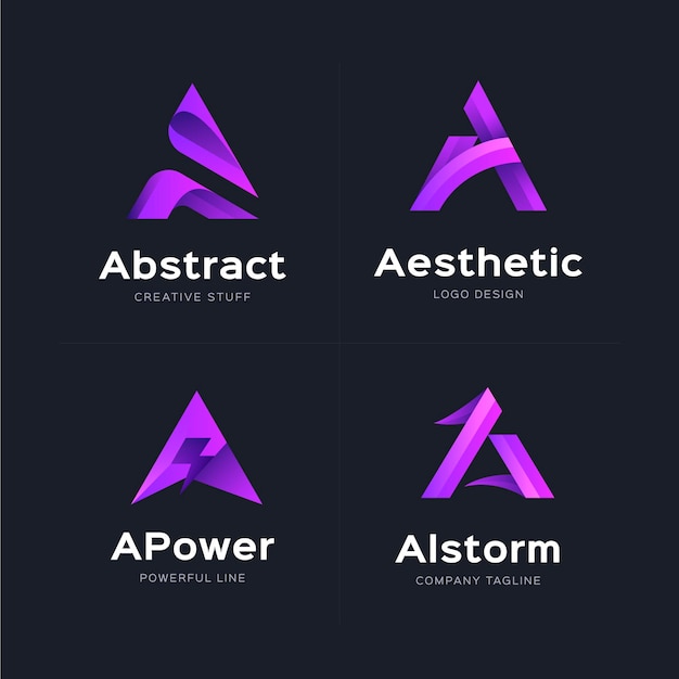 Creative Gradient A Logo Collection