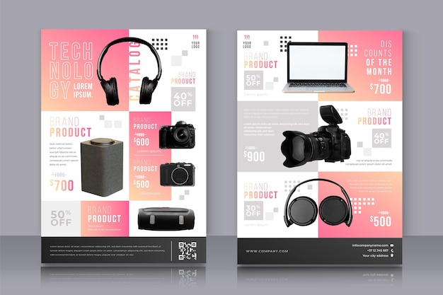 product catalog using vector art