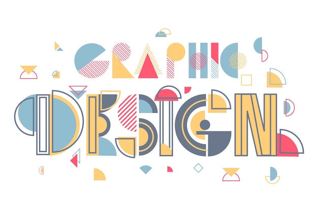 Creative graphic design lettering