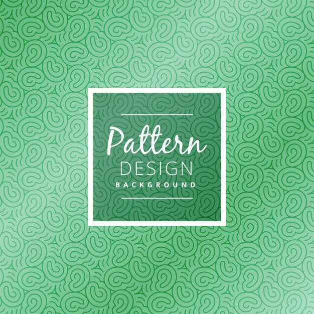 Free vector creative green pattern