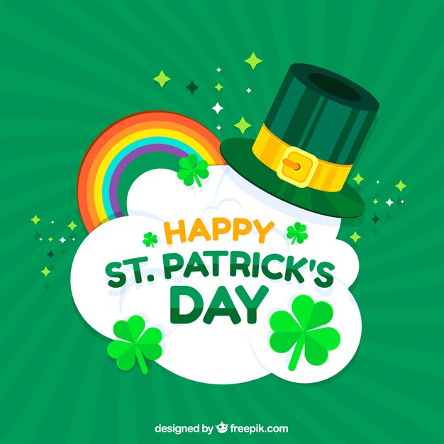 Creative green st patricks day background