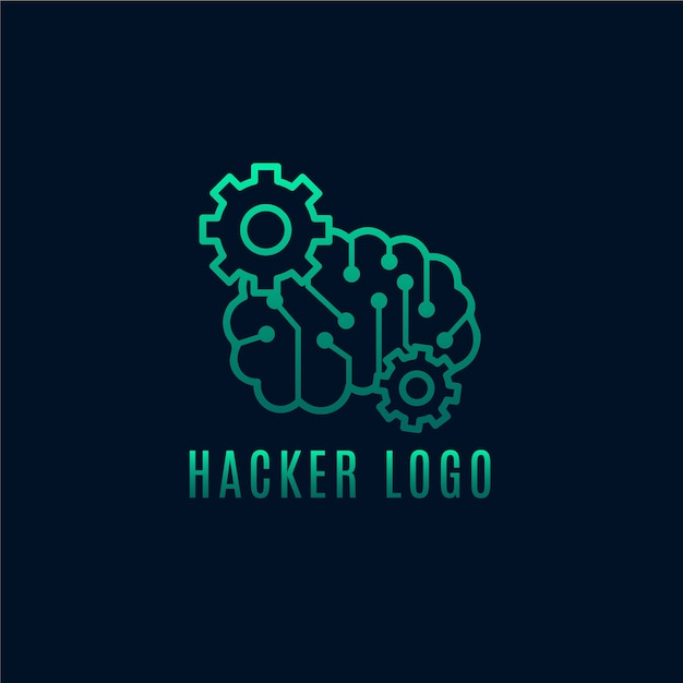 Creative hacker logo template