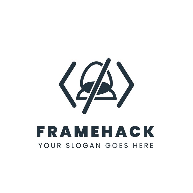 Creative hacker logo template