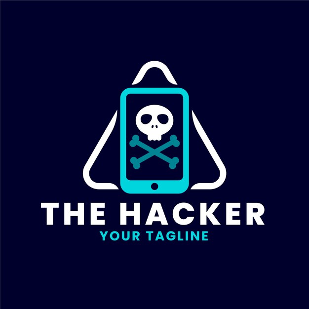 Creative hacker logo template