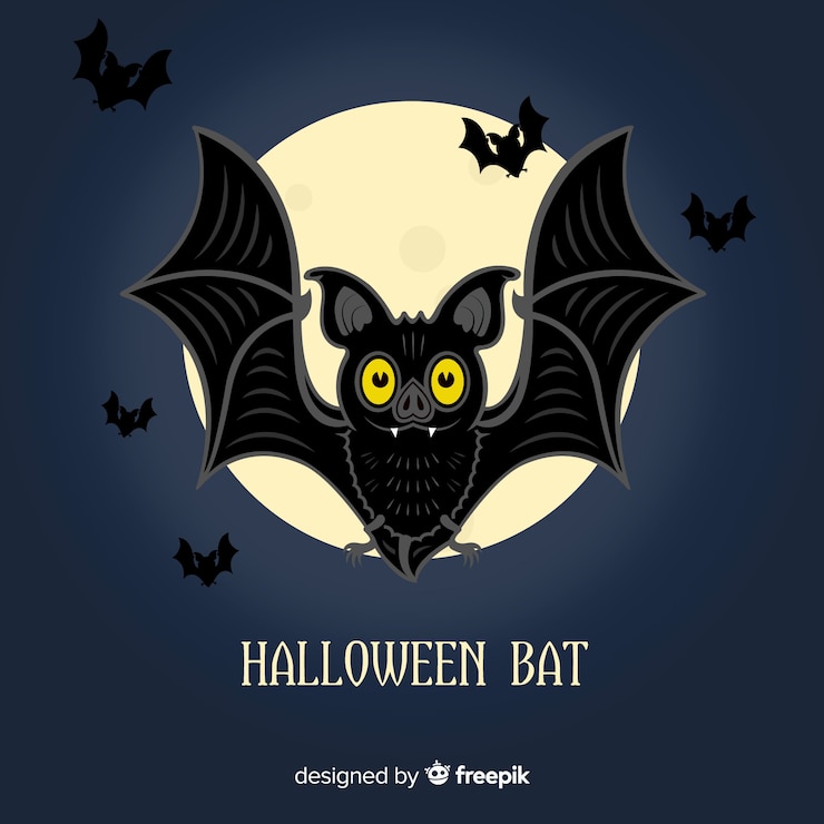 Free Vector creative halloween bat background