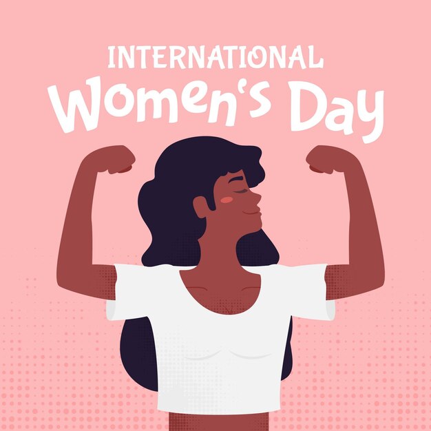 Creative hand drawn international women's day illustrated