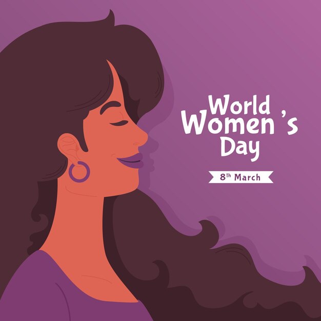 Creative hand drawn international women's day illustrated