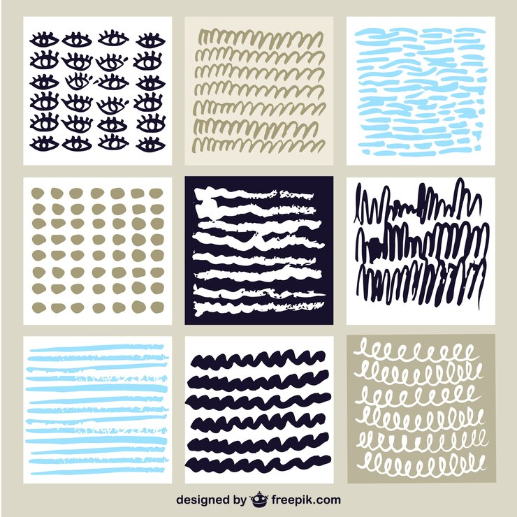 Free Vector creative hand painted cards