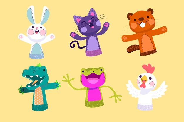 Creative hand puppets collection