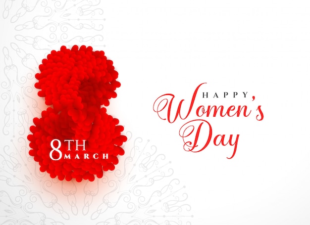 Creative happy women's day background design