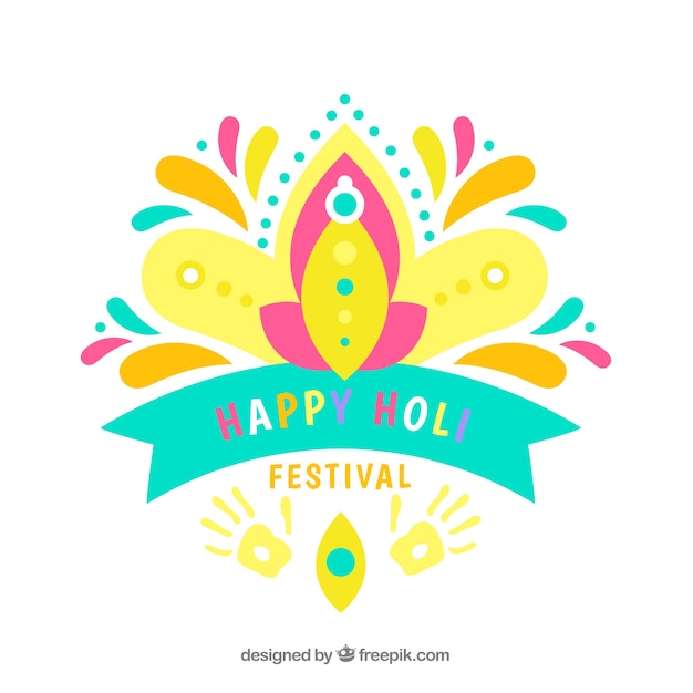 Creative holi festival background