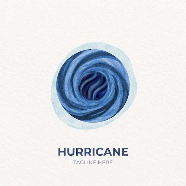 Creative hurricane logo template