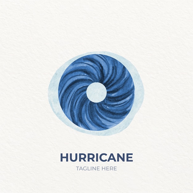 Free vector creative hurricane logo template