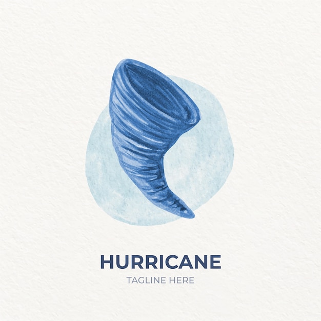 Creative hurricane logo template