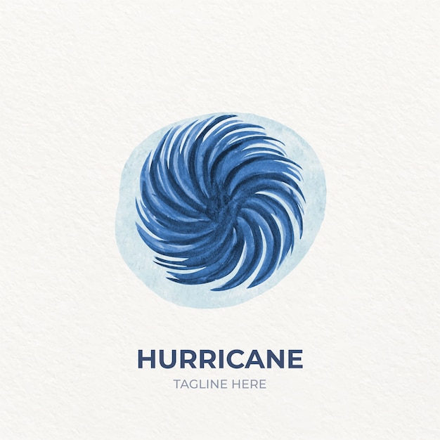 Free vector creative hurricane logo template