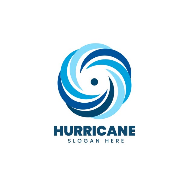クリエイティブなハリケーンのロゴのテンプレート