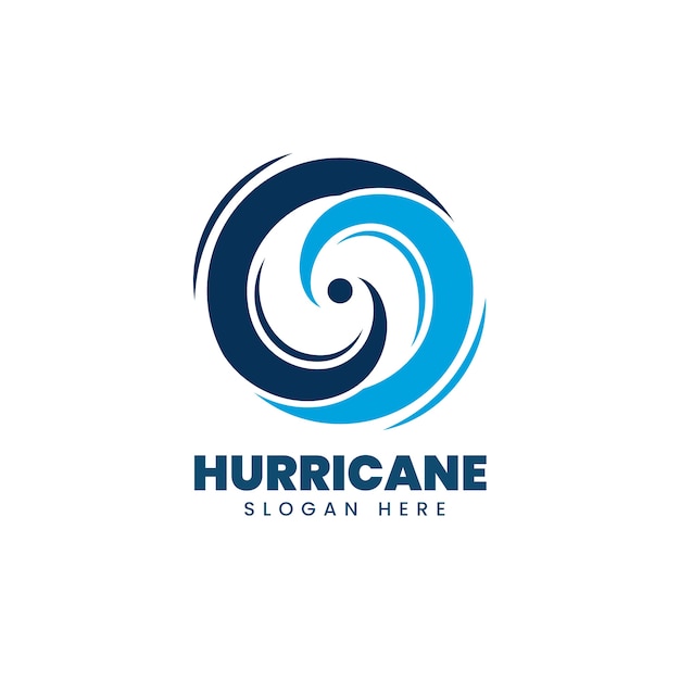 Creative hurricane logo template