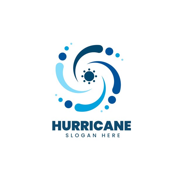 クリエイティブなハリケーンのロゴのテンプレート