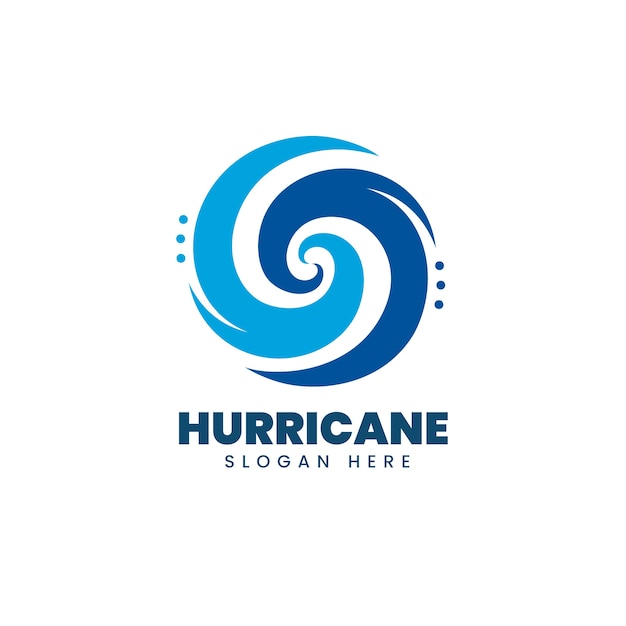 Креативный шаблон логотипа урагана