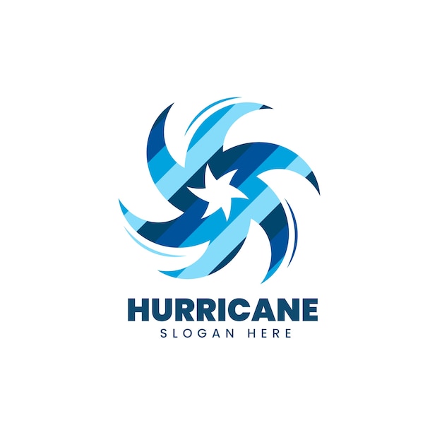 Creative hurricane logo template