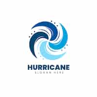 Free vector creative hurricane logo template