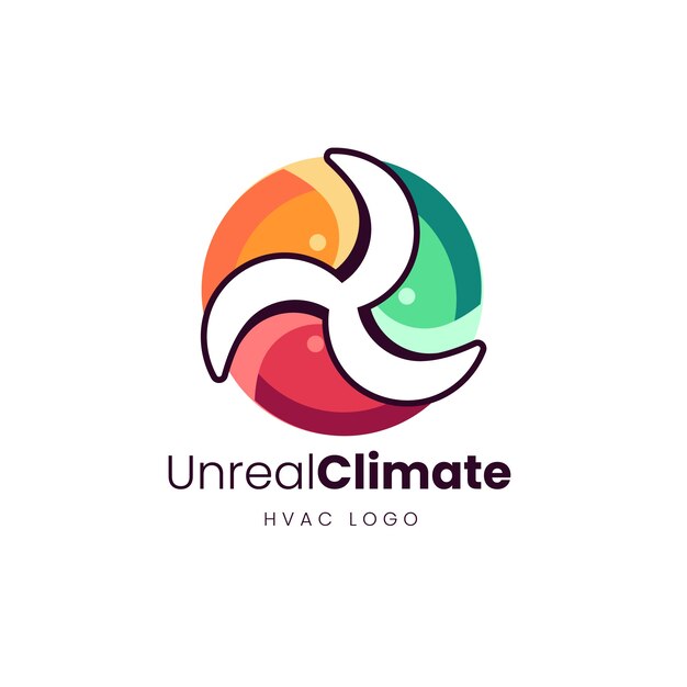 Creative hvac logo template