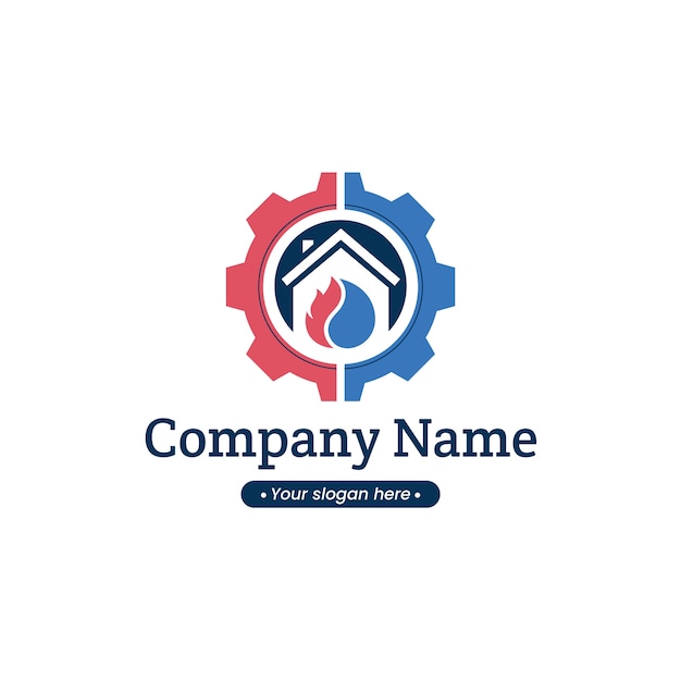 Creative hvac logo template