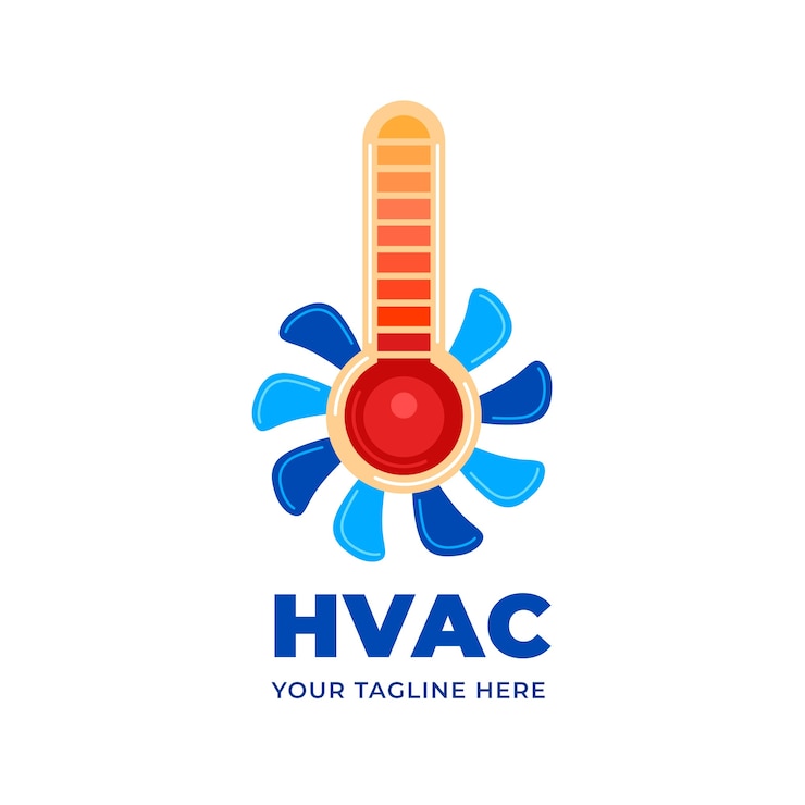 무료 Vector 크리에이 티브 hvac 로고 템플릿