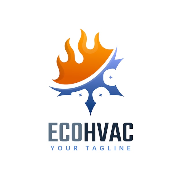 Creative hvac logo template