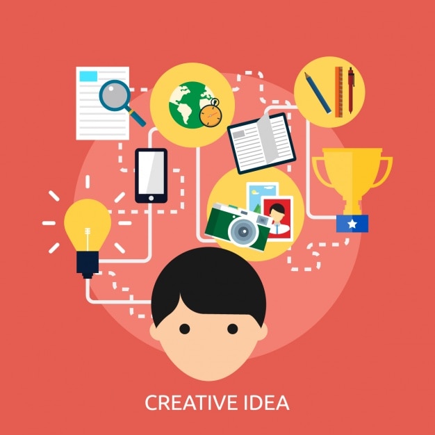 Vettore gratuito idea sfondo creativo