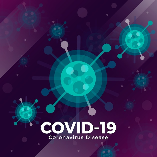 Vettore gratuito illustrazione creativa del concetto di coronavirus