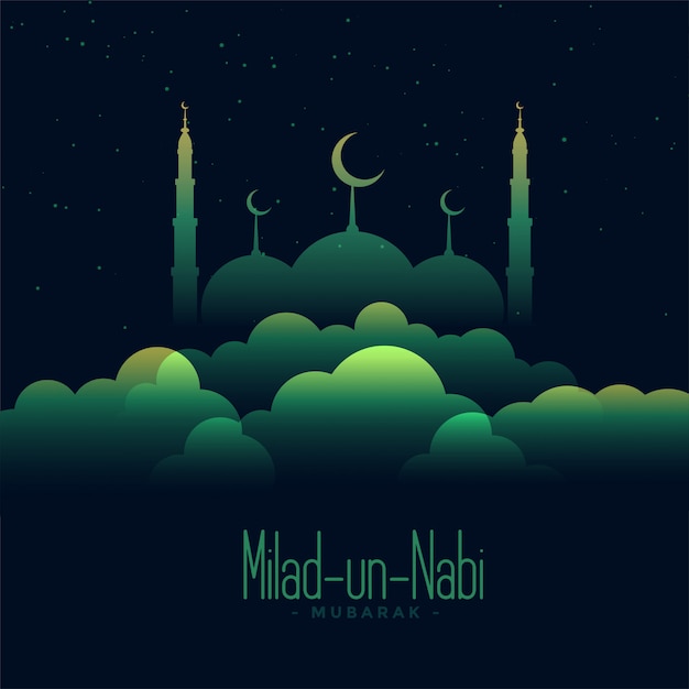 Illustrazione creativa di eid milad un nabi festival