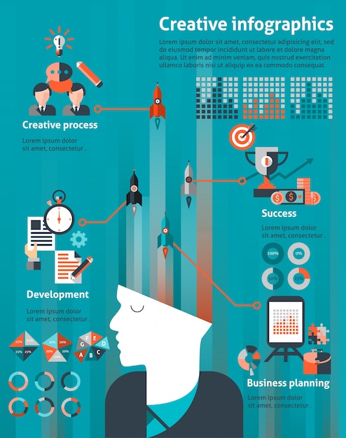 Creative infographic for business