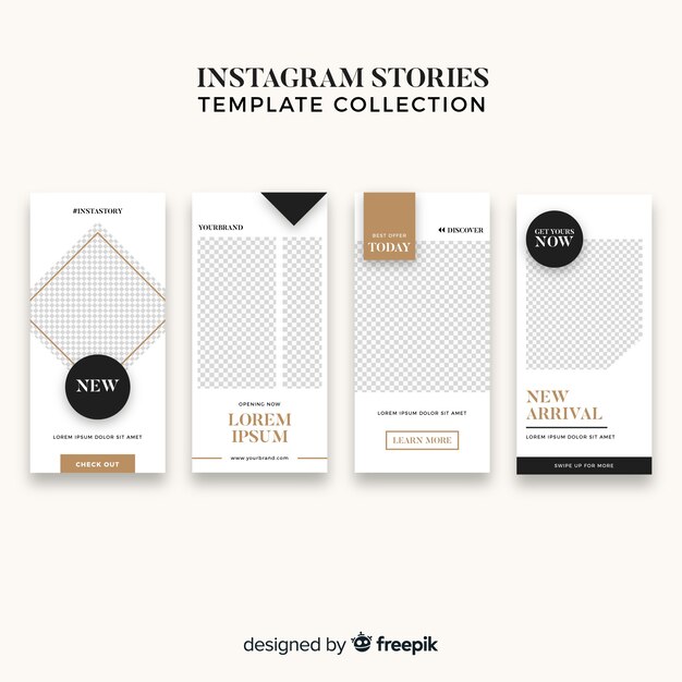 Creative instagram story template collection