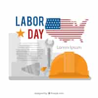 Free vector creative labor day background