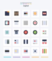 Vettore gratuito layout creativo 25 pacchetto di icone piatte come la cornice di sovrapposizione del modulo del campo password
