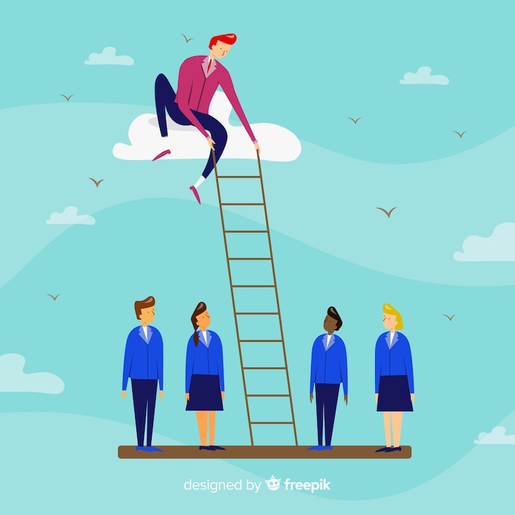 Free Vector creative leadership concept